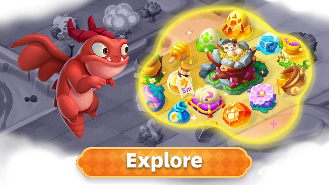 Скачать Merge Legends: Dragon Island (Мердж Легендс) взлом на бесконечные деньги + мод меню screen 5