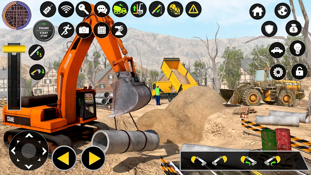 Скачать Construction Excavator Game 3D взлом на бесконечные деньги + мод меню screen 1