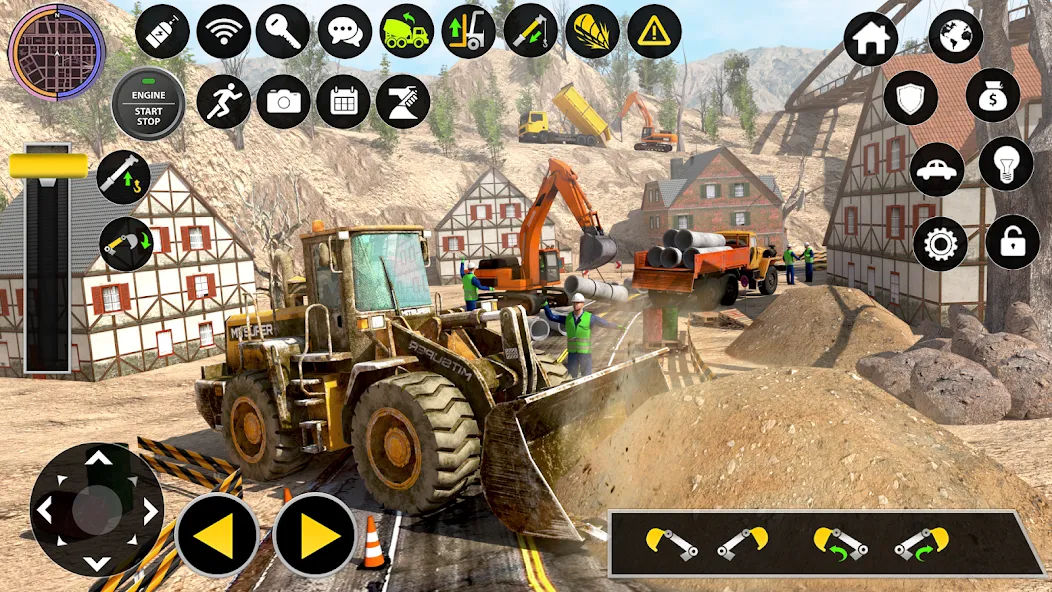 Скачать Construction Excavator Game 3D взлом на бесконечные деньги + мод меню screen 3