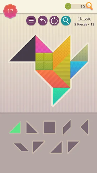 Скачать Polygrams — Tangram Puzzles (Полиграммы) взлом на бесконечные деньги + мод меню screen 2