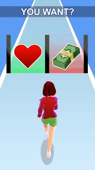 Скачать Girl Run 3D — Fun Running Game (девушка бежит) взлом на бесконечные деньги + мод меню screen 1