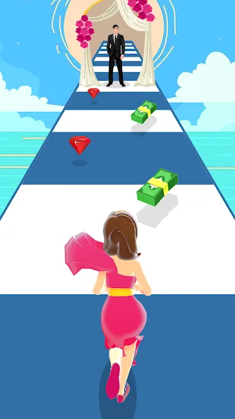 Скачать Girl Run 3D — Fun Running Game (девушка бежит) взлом на бесконечные деньги + мод меню screen 4