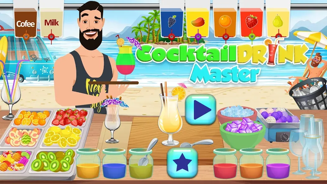 Скачать Boba cocktail:DIY recipe games взлом на бесконечные деньги + мод меню screen 3