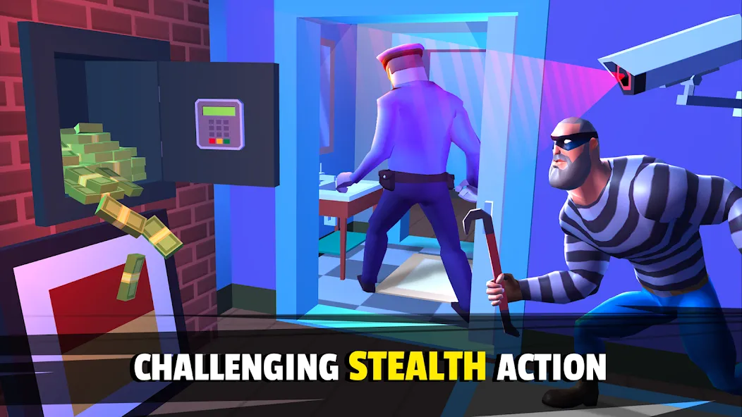 Скачать Robbery Madness 2:Stealth game (Робери Маднесс 2) взлом на бесконечные деньги + мод меню screen 3