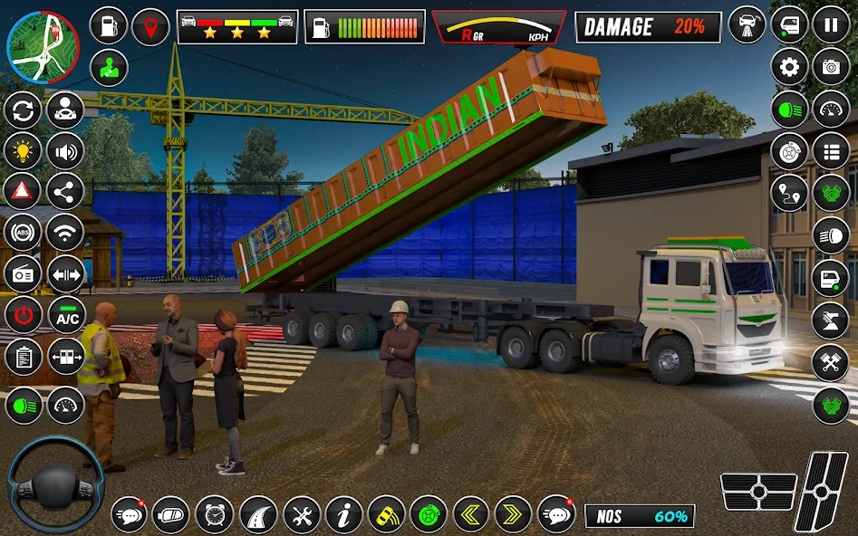 Скачать Indian Truck Game 3d Truck sim (Трак Геймс Драйвинг Симулятор) взлом на бесконечные деньги + мод меню screen 5