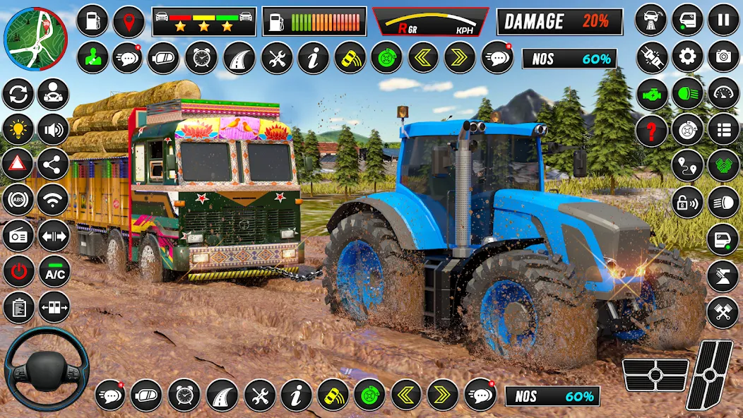 Скачать Indian Tractor Games Simulator взлом на бесконечные деньги + мод меню screen 2