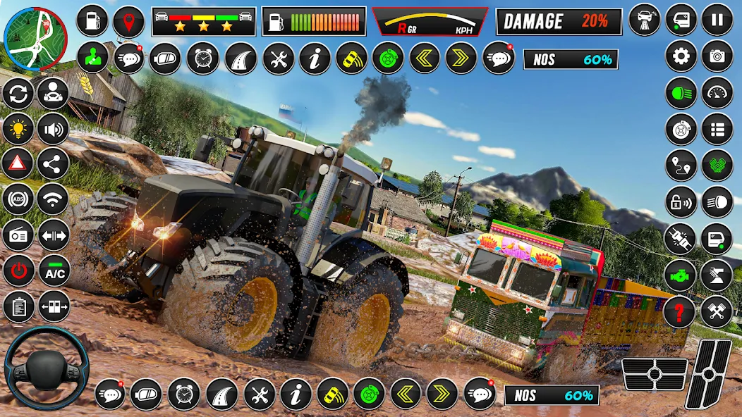 Скачать Indian Tractor Games Simulator взлом на бесконечные деньги + мод меню screen 3