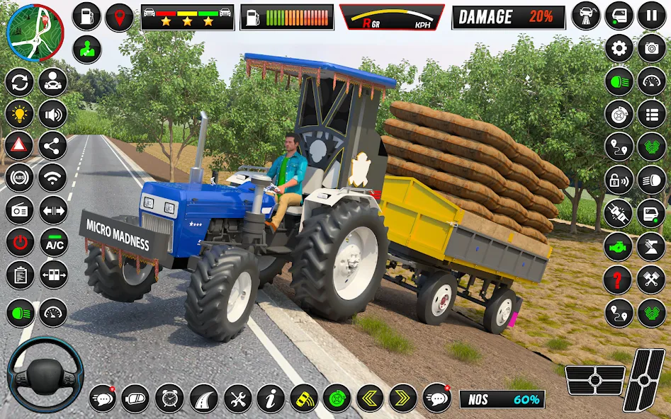 Скачать Indian Tractor Games Simulator взлом на бесконечные деньги + мод меню screen 4