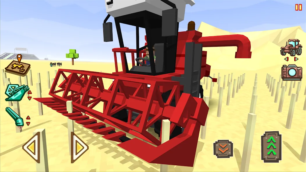 Скачать Blocky Farm Racing & Simulator взлом на бесконечные деньги + мод меню screen 1