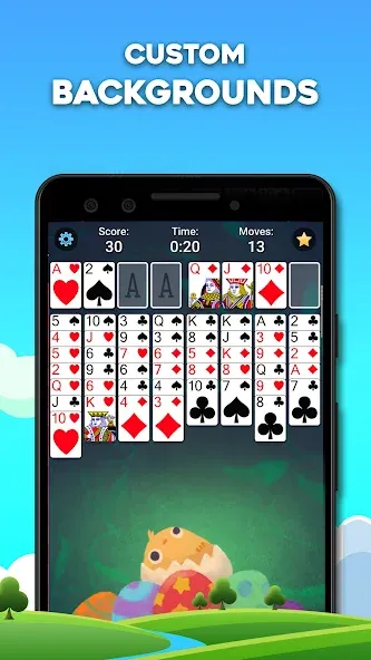 Скачать FreeCell Solitaire: Card Games (Фрицелл пасьянс) взлом на бесконечные деньги + мод меню screen 3