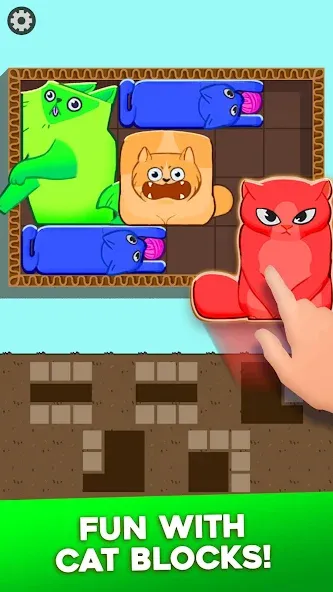 Скачать Block Puzzle Cats (Блок Пазл Кошки) взлом на бесконечные деньги + мод меню screen 1