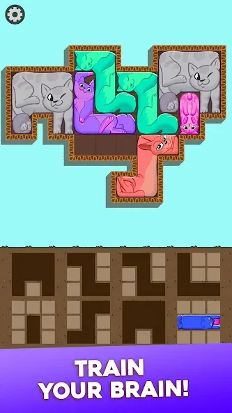 Скачать Block Puzzle Cats (Блок Пазл Кошки) взлом на бесконечные деньги + мод меню screen 4