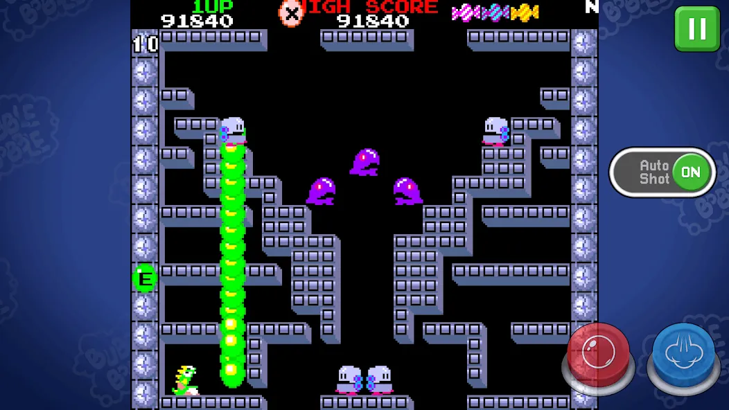 Скачать BUBBLE BOBBLE classic (БАБЛ БОББЛ классика) взлом на бесконечные деньги + мод меню screen 2