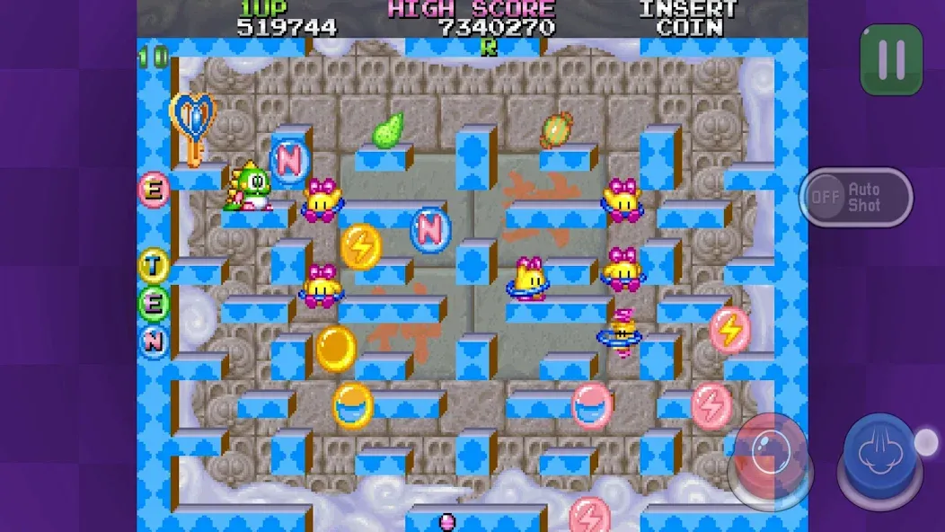 Скачать Bubble Bobble 2 classic (Бабл Бобл 2 классик) взлом на бесконечные деньги + мод меню screen 1