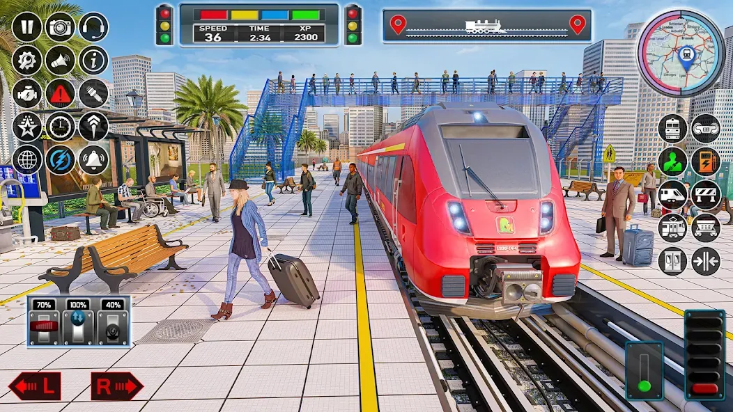 Скачать City Train Game 3d Train games взлом на бесконечные деньги + мод меню screen 5