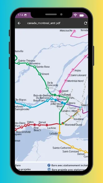 Скачать Montreal Metro & Subway Map бесплатно screen 1