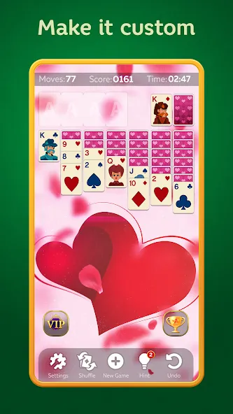 Скачать Solitaire Play — Card Klondike (Солитер Плей) взлом на бесконечные деньги + мод меню screen 3