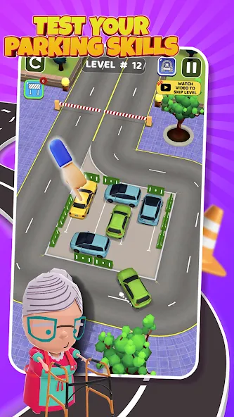 Скачать Parking Jam: Car Parking Games (Паркинг Джем) взлом на бесконечные деньги + мод меню screen 4