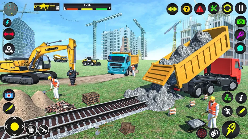 Скачать Excavator Simulator Crane Game (Экскаватор Симулятор Кран Игра) взлом на бесконечные деньги + мод меню screen 1