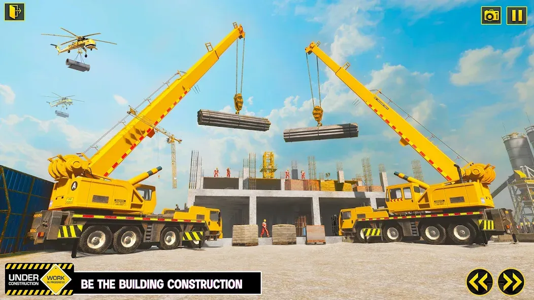 Скачать Excavator Simulator Crane Game (Экскаватор Симулятор Кран Игра) взлом на бесконечные деньги + мод меню screen 4