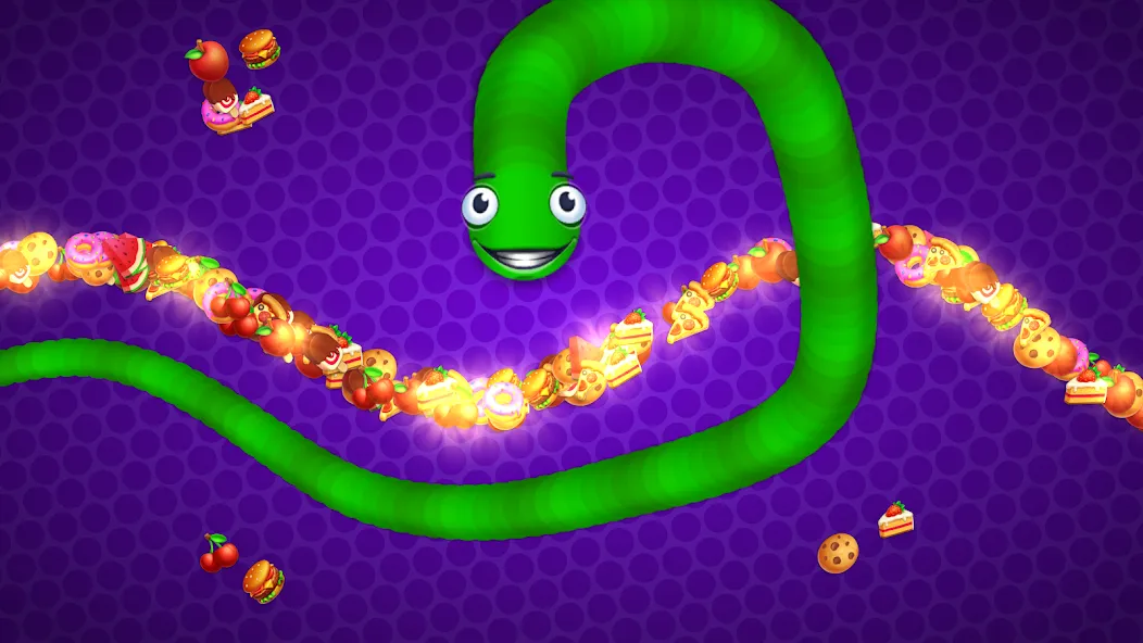 Скачать Snake vs Worms: Fun .io Zone взлом на бесконечные деньги + мод меню screen 5