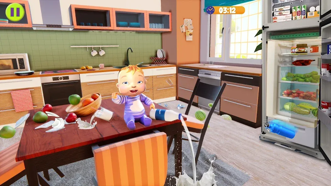 Скачать Virtual Baby Mother Simulator взлом на бесконечные деньги + мод меню screen 2