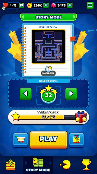 Скачать PAC-MAN (ПАК) взлом на бесконечные деньги + мод меню screen 3