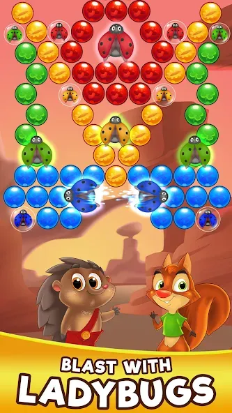 Скачать Bubble Friends Bubble Shooter взлом на бесконечные деньги + мод меню screen 4