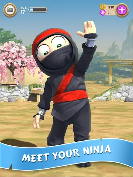 Скачать Clumsy Ninja (Кламзи Ниндзя) взлом на бесконечные деньги + мод меню screen 1