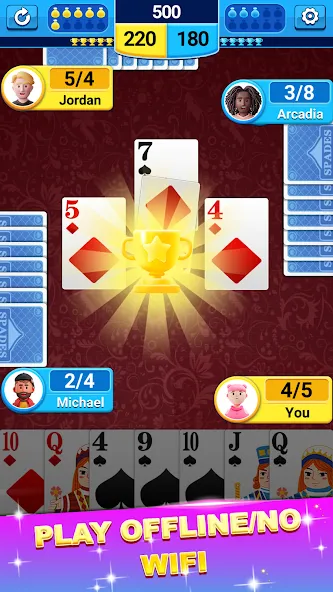 Скачать Spades взлом на бесконечные деньги + мод меню screen 4