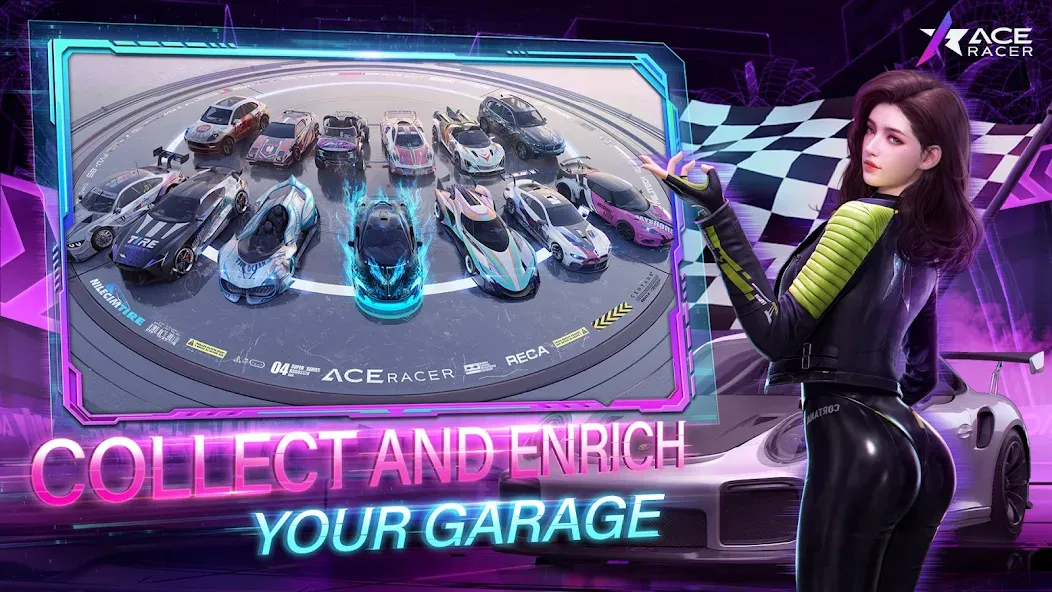 Скачать Ace Racer (Эйс Рейсер) взлом на бесконечные деньги + мод меню screen 2