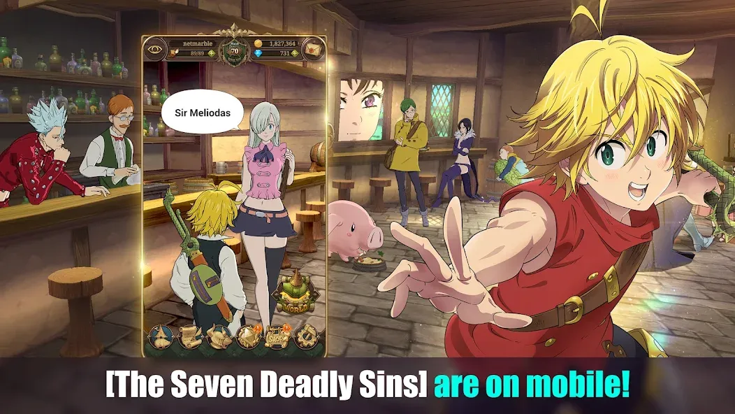 Скачать The Seven Deadly Sins взлом на бесконечные деньги + мод меню screen 1