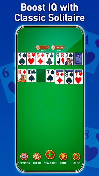 Скачать Solitaire: Classic Card Game (Клондайк Солитер) взлом на бесконечные деньги + мод меню screen 1