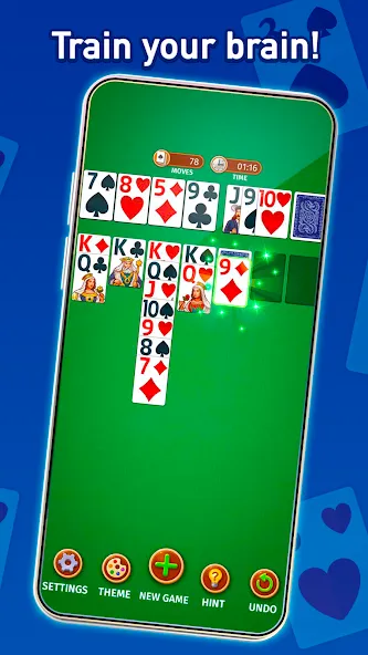 Скачать Solitaire: Classic Card Game (Клондайк Солитер) взлом на бесконечные деньги + мод меню screen 2