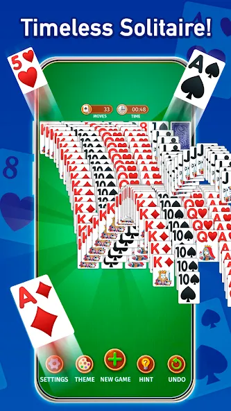 Скачать Solitaire: Classic Card Game (Клондайк Солитер) взлом на бесконечные деньги + мод меню screen 3