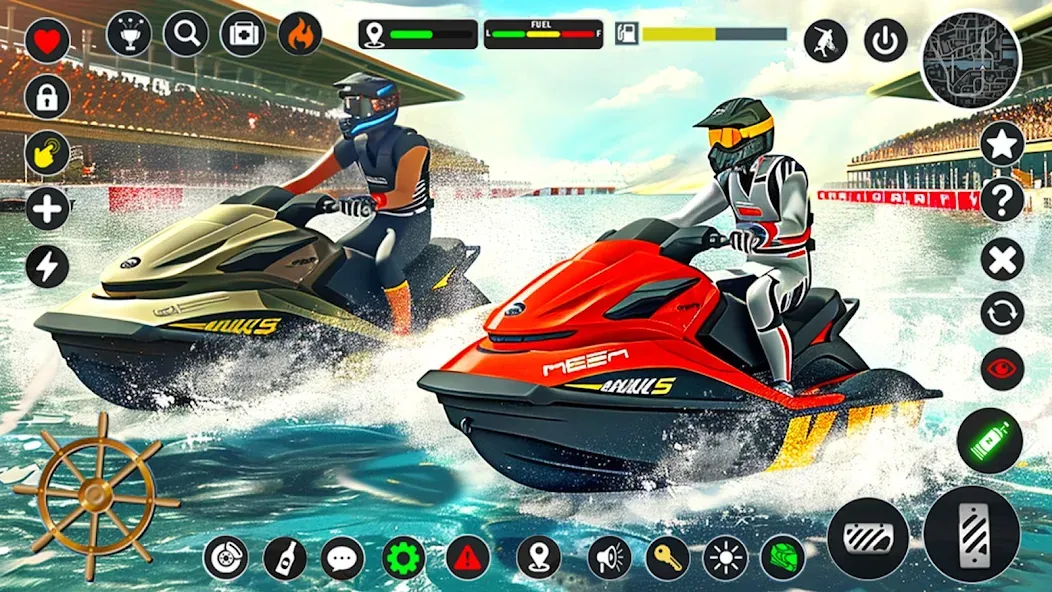 Скачать Jetski Boat Racing: Boat Games (Джетски Гонки на лодках) взлом на бесконечные деньги + мод меню screen 3