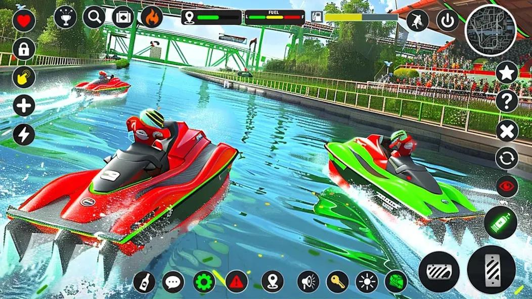 Скачать Jetski Boat Racing: Boat Games (Джетски Гонки на лодках) взлом на бесконечные деньги + мод меню screen 4