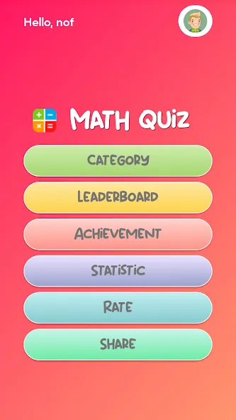 Скачать Math Quiz взлом на бесконечные деньги + мод меню screen 1