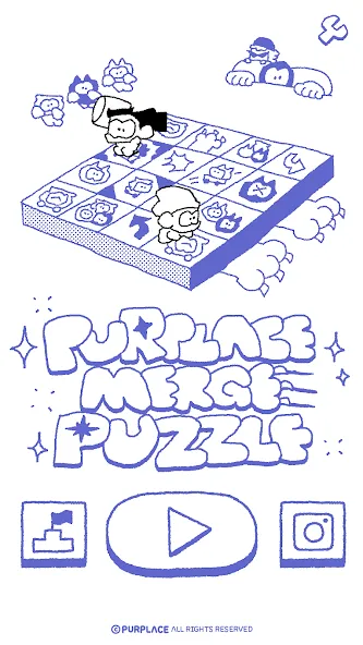 Скачать PURPLACE Merge Puzzle (Парплейс Мрдж Паззл) взлом на бесконечные деньги + мод меню screen 1