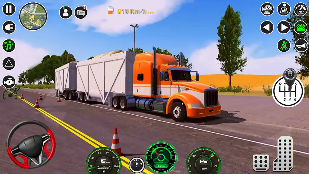 Скачать American Cargo City Driving 3D взлом на бесконечные деньги + мод меню screen 2