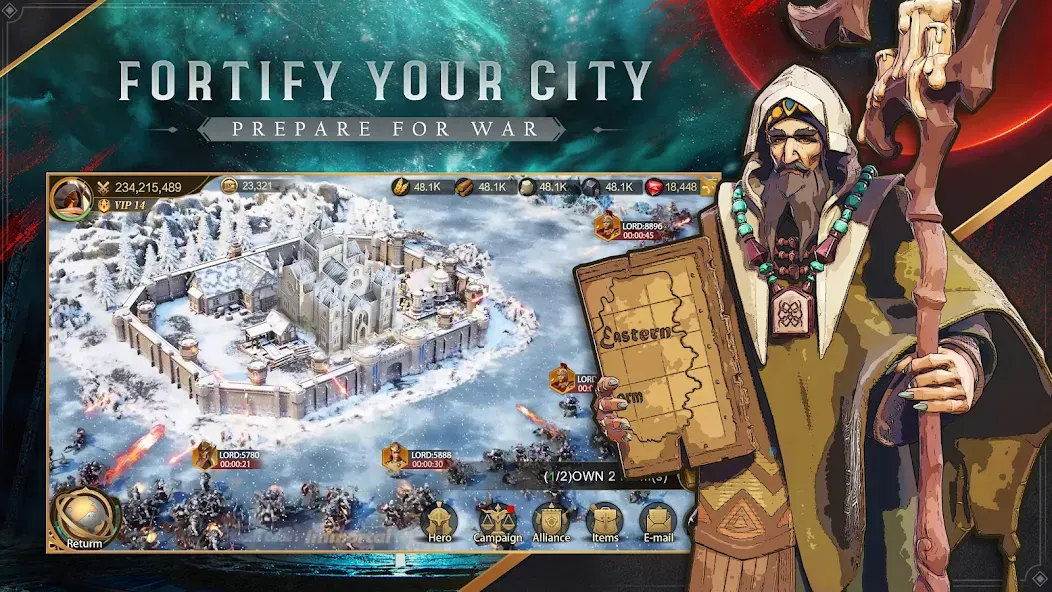 Скачать Land of Empires: Immortal (Лэнд оф Эмпайрс) взлом на бесконечные деньги + мод меню screen 2