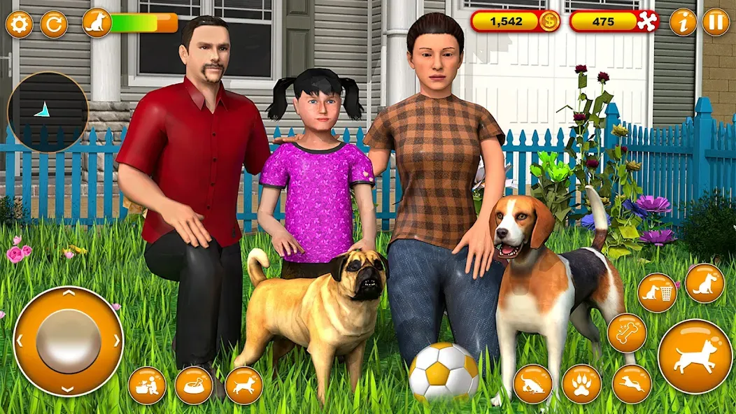 Скачать Pet Dog Family Adventure Games взлом на бесконечные деньги + мод меню screen 1