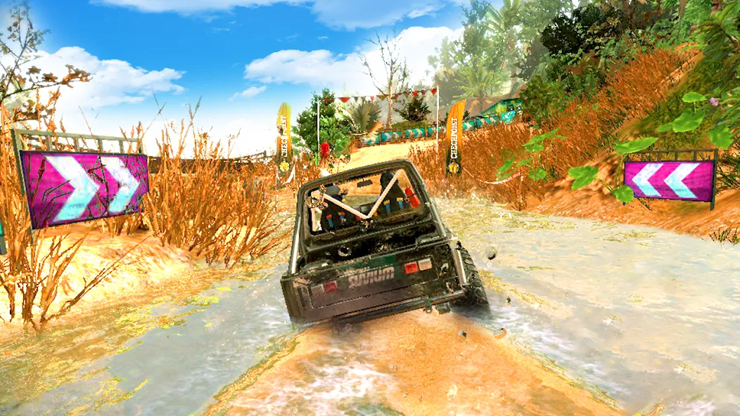 Скачать 4X4 Offroad SUV Driving Games взлом на бесконечные деньги + мод меню screen 4