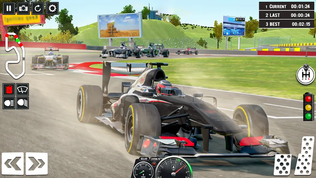 Скачать Formula Racing Car Racing Game взлом на бесконечные деньги + мод меню screen 2