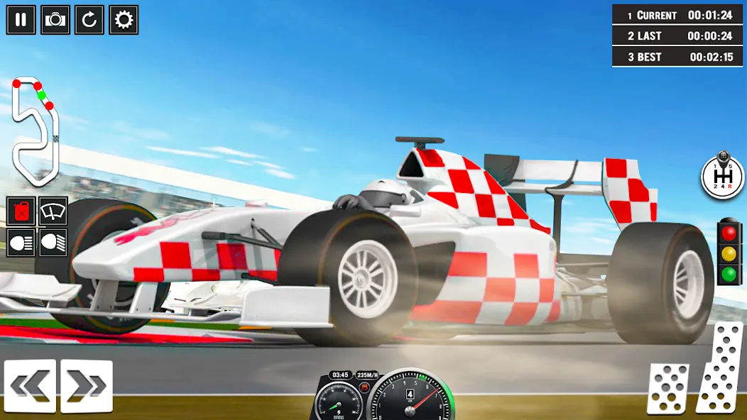 Скачать Formula Racing Car Racing Game взлом на бесконечные деньги + мод меню screen 4