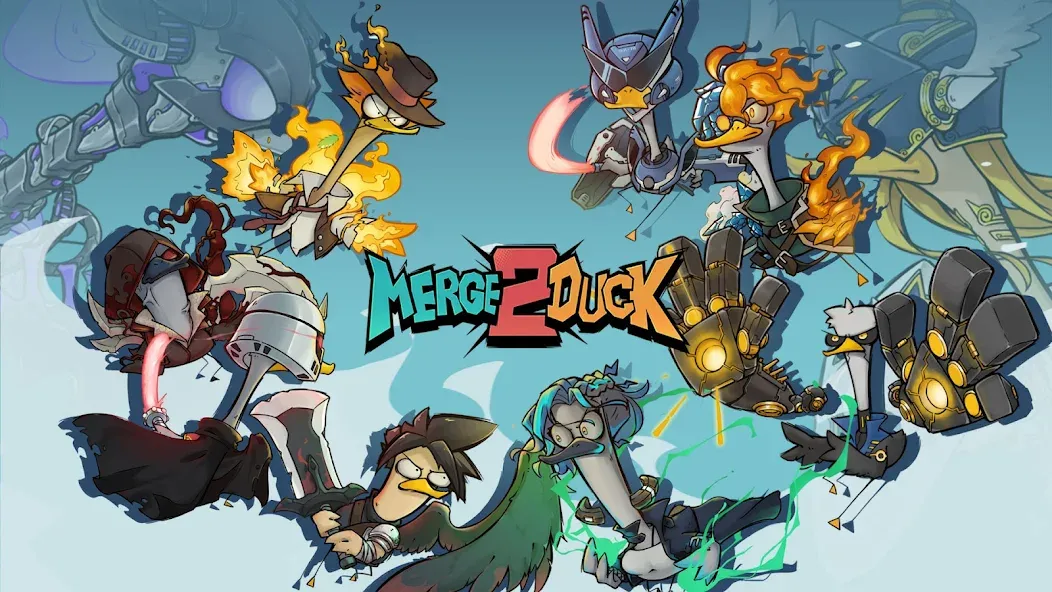 Скачать Merge Duck 2: Idle RPG (Мердж Дак 2) взлом на бесконечные деньги + мод меню screen 1