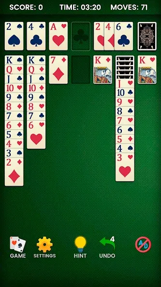 Скачать Klondike Solitaire (Клондайк солитер) взлом на бесконечные деньги + мод меню screen 4