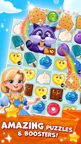 Скачать Candy Valley — Match 3 Puzzle взлом на бесконечные деньги + мод меню screen 3