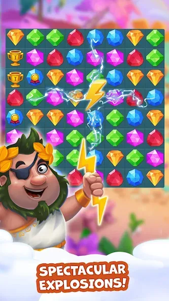 Скачать Pirate Treasures: Jewel & Gems взлом на бесконечные деньги + мод меню screen 3