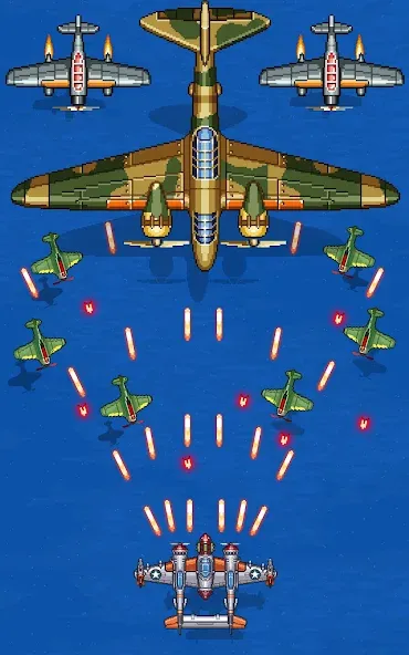 Скачать 1945 Air Force: Airplane games (тысяча девятьсот сорок пять) взлом на бесконечные деньги + мод меню screen 3